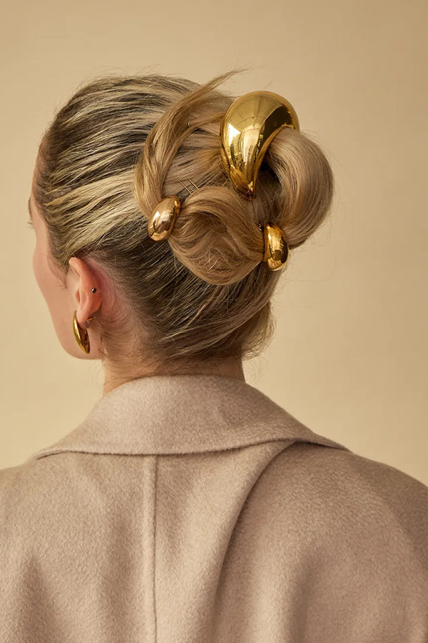 Simple U-shaped Alloy Elegant Hair Rope-consonak