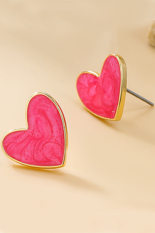  Love Shaped Earrings-consonak