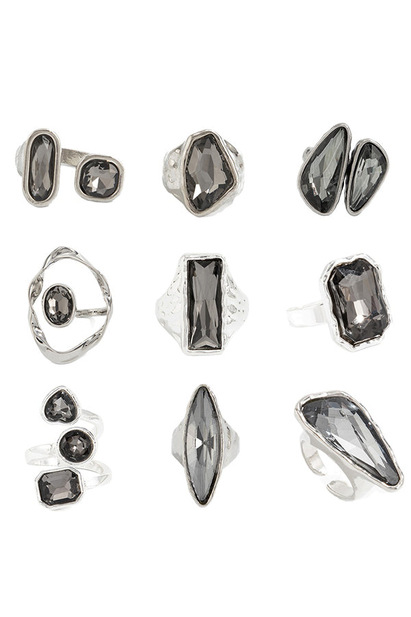 Geometric Square Metal-style Ring-Consonak