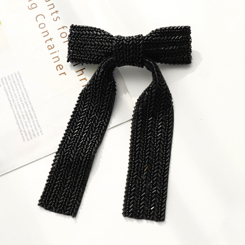 Glass Diamond Beaded Hair Bow | Consonak