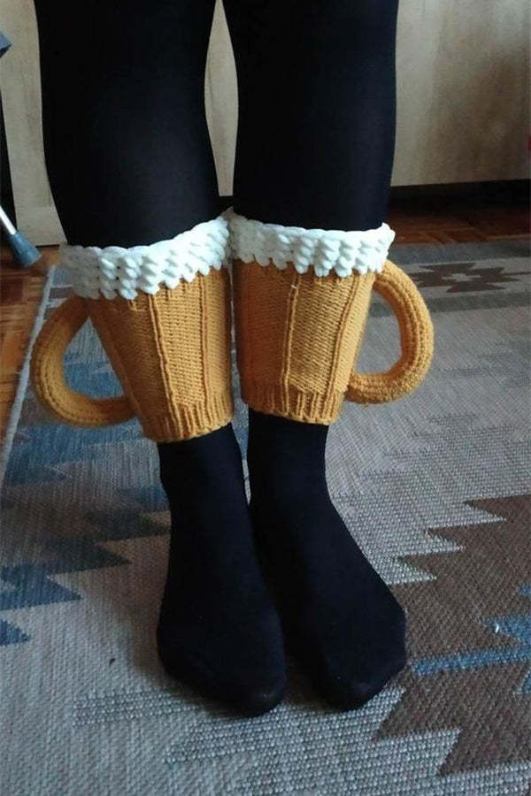 Beer Mug Socks Beer Leg Warmers Bavarian Leg Warmers-consonak