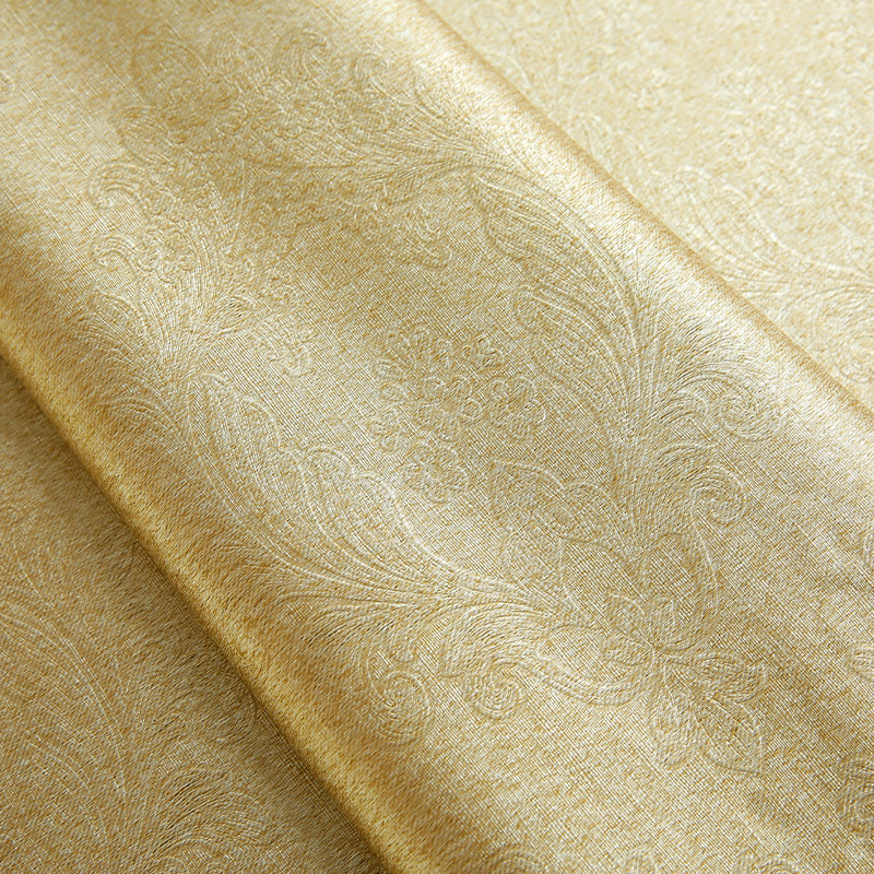1 piece of European embroidery full blackout bedroom curtain, new floor to ceiling double-layer atmospheric embroidery yarn finished product, simple and modern living room