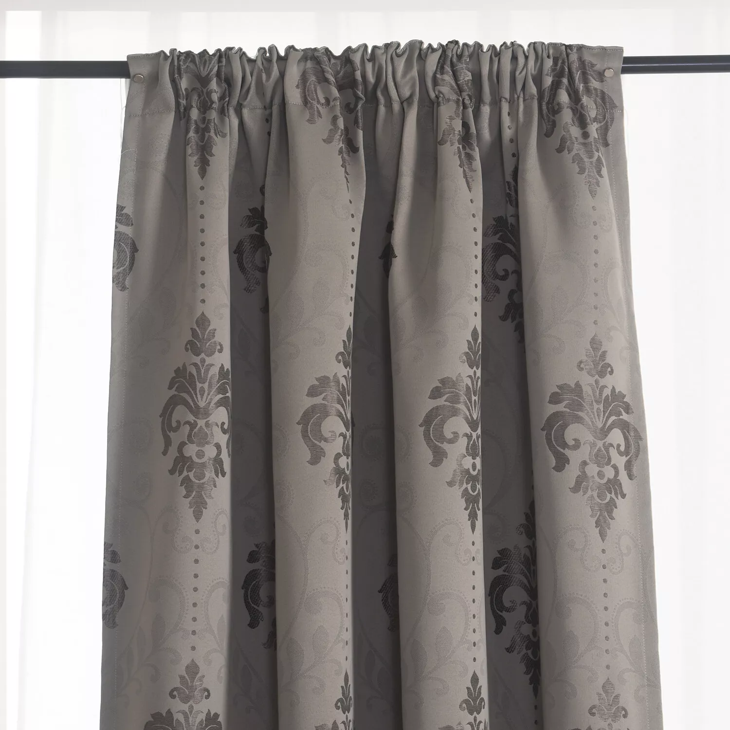 Thermal Insulated bedroom Jacquard Blackout Curtain Tape Top 3 size drop 1pair