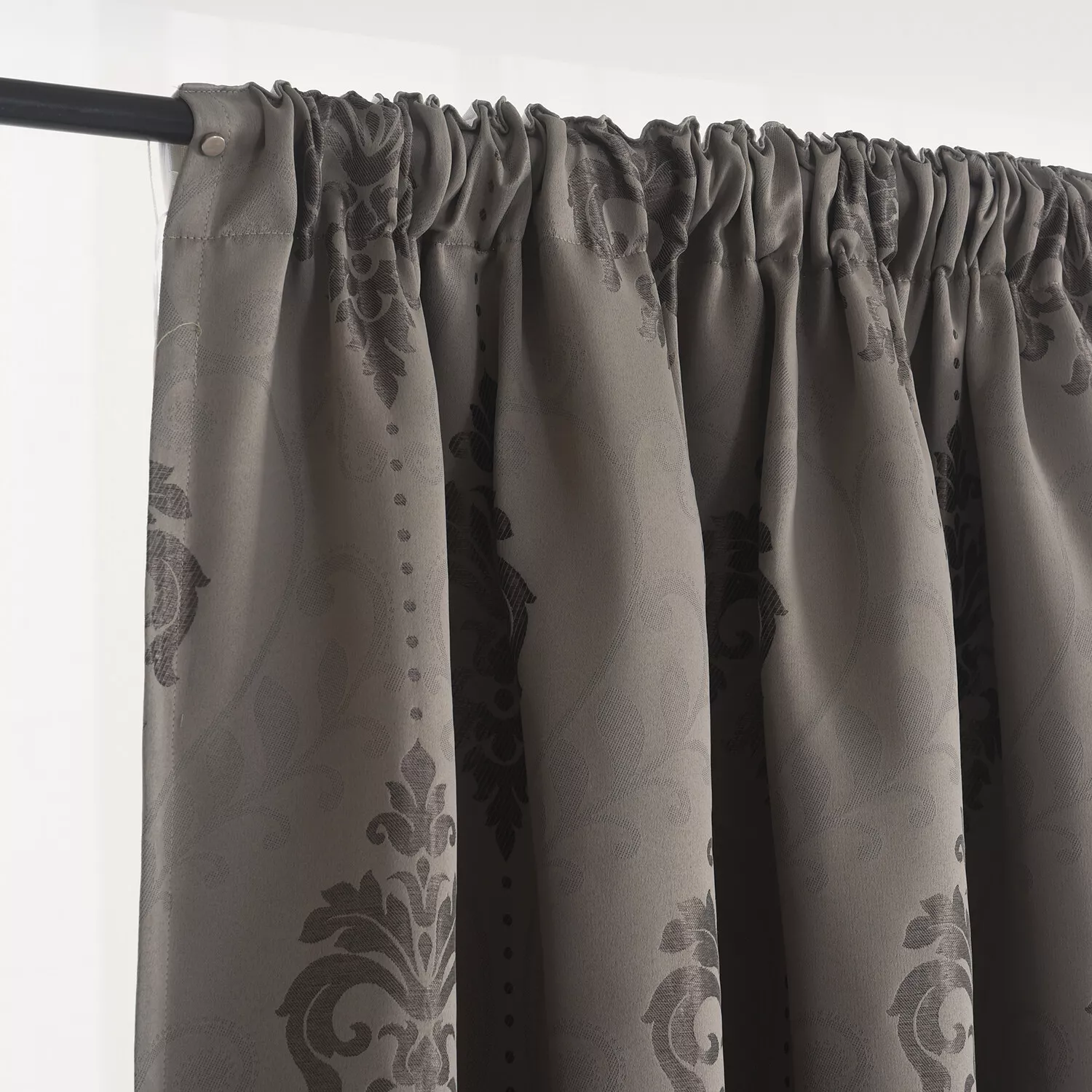 Thermal Insulated bedroom Jacquard Blackout Curtain Tape Top 3 size drop 1pair