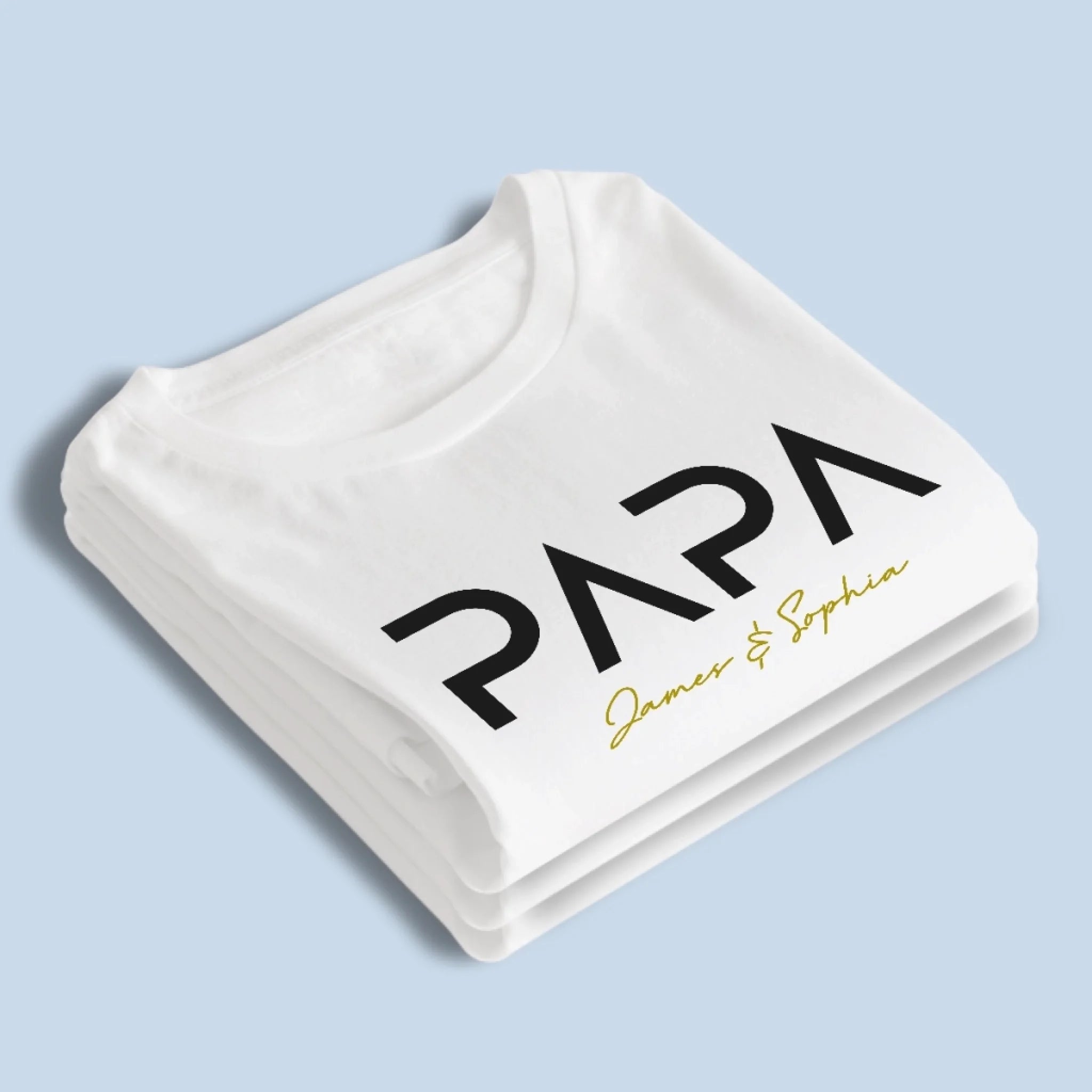 Papa Mode On - Family Personalized Custom Unisex T-shirt, Premium T-shirt, Hoodie -  Father's Day, Gift For Dad, Grandpa