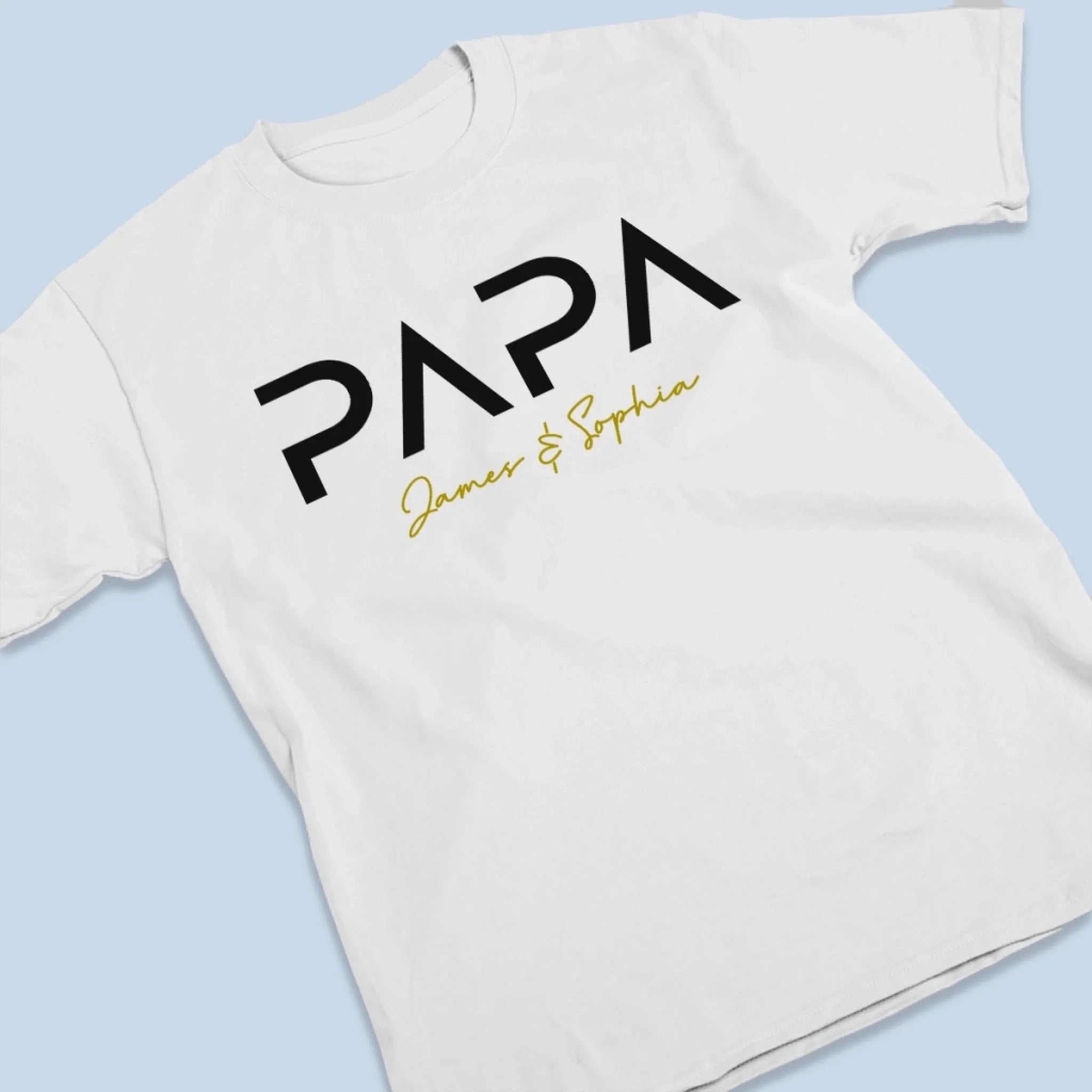 Papa Mode On - Family Personalized Custom Unisex T-shirt, Premium T-shirt, Hoodie -  Father's Day, Gift For Dad, Grandpa