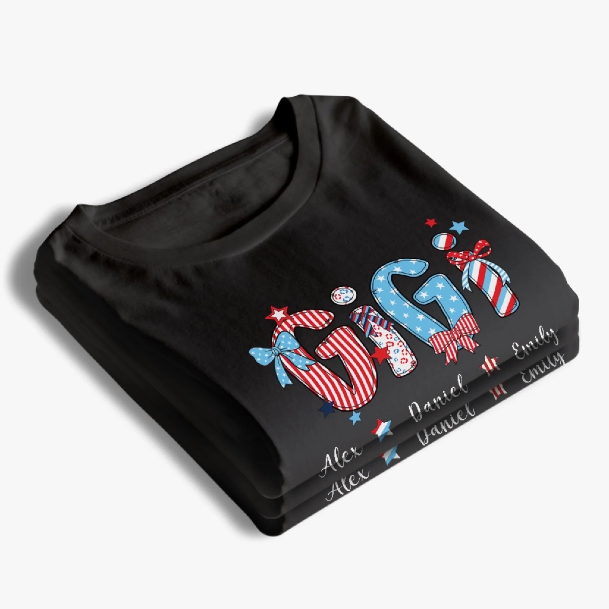 My Stars Shine With You - Family Personalized Custom Unisex T-shirt, Premium T-shirt, Hoodie - 4th Of July, Gift For Mom, Grandma