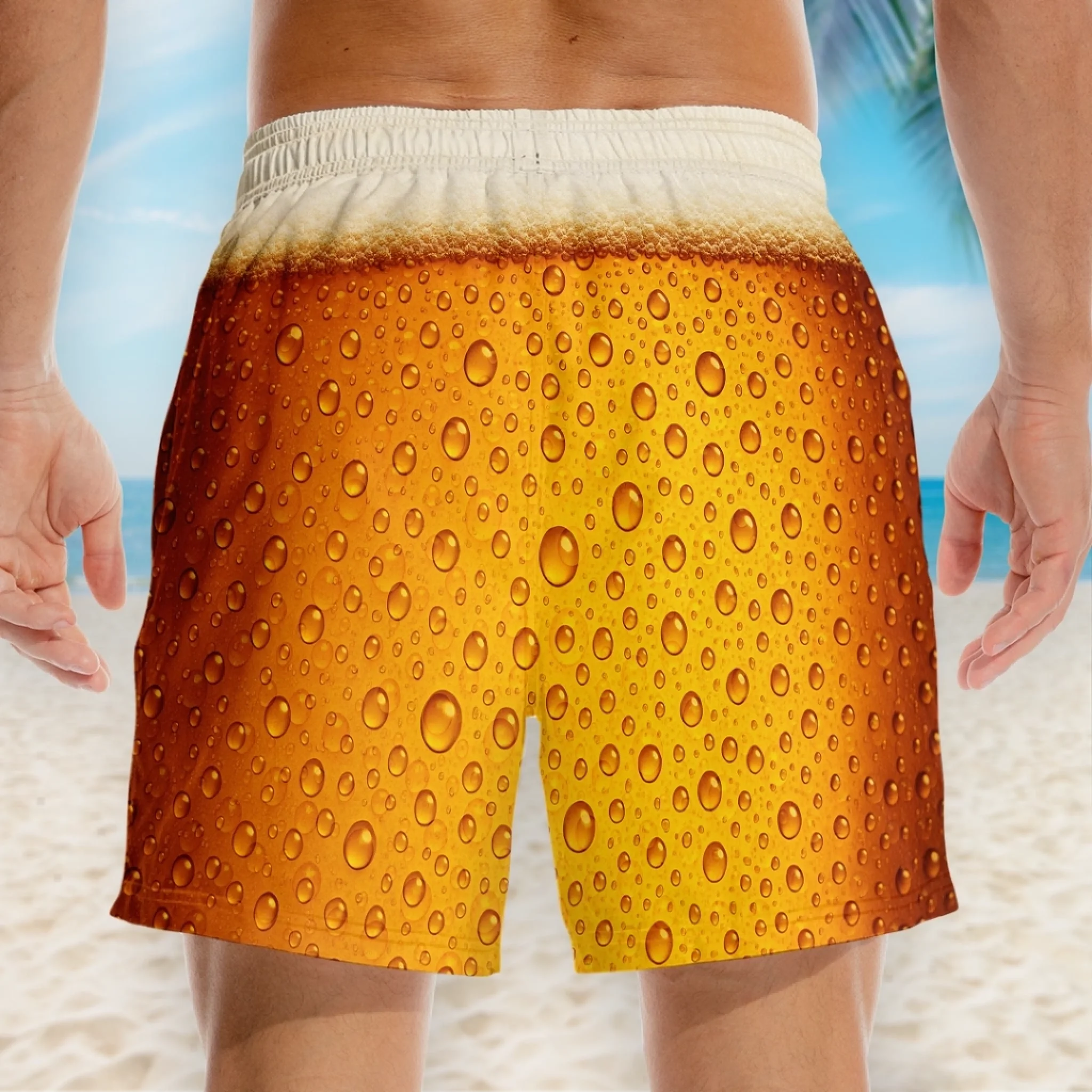 Custom Photo Liquid Therapy In Progress - Family Personalized Custom Tropical Hawaiian Aloha Men Beach Shorts - Summer Vacation Gift For Yourself, Family Members, Best Friends