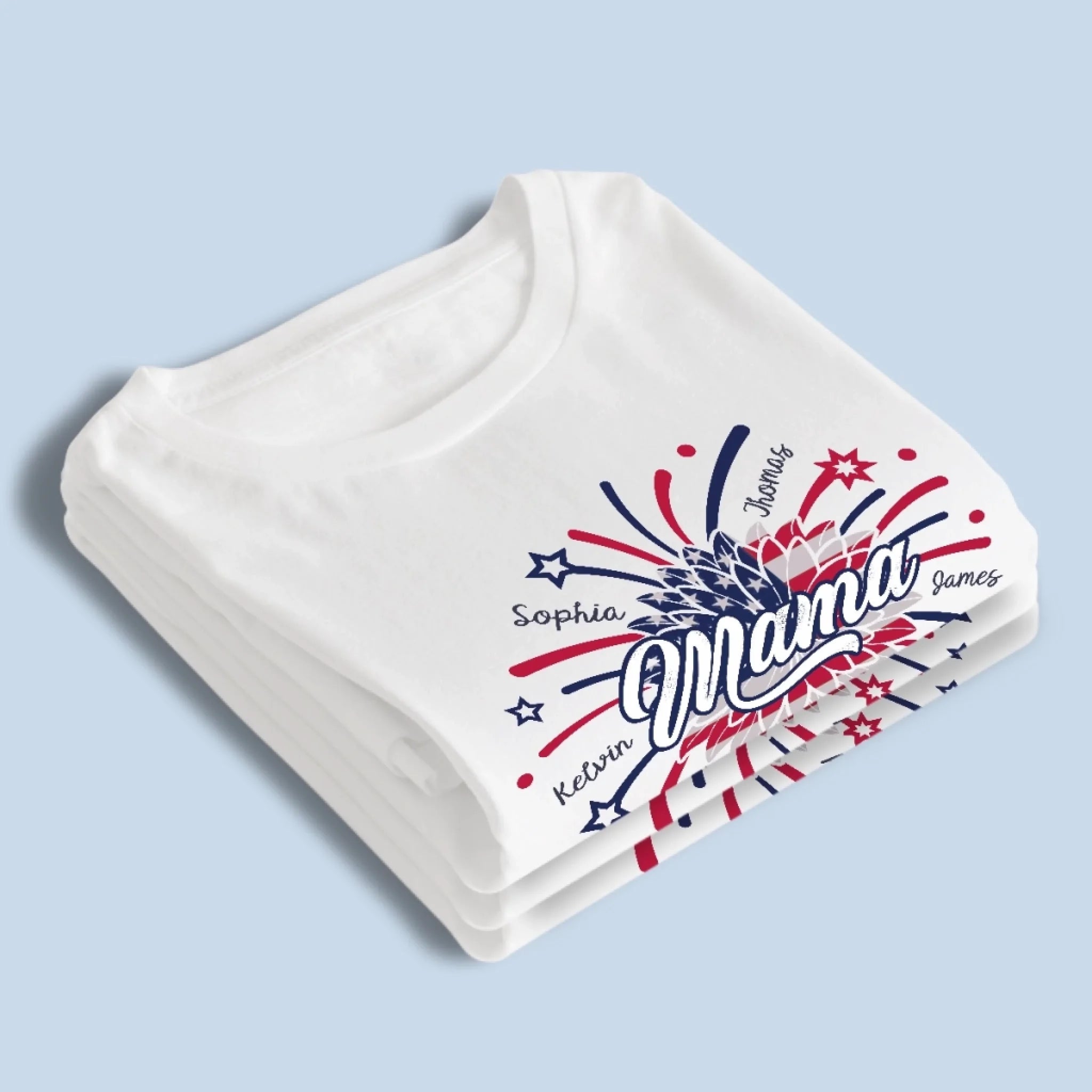 You Light Up Our Lives Brighter Than Any Fireworks - Family Personalized Custom Unisex T-shirt, Premium T-shirt, Hoodie -  4th Of July, Gift For Mom, Grandma