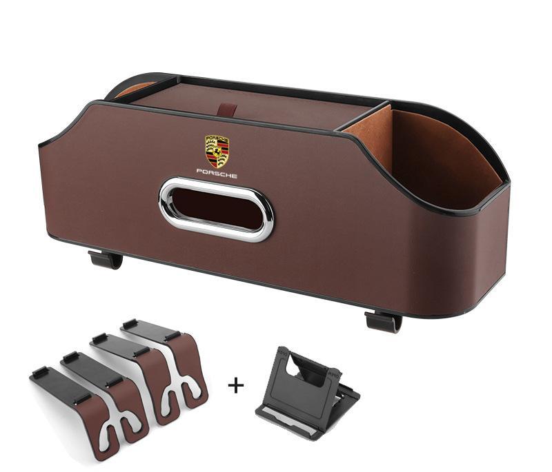 Multifunkčný úložný box do auta (pravá koža)