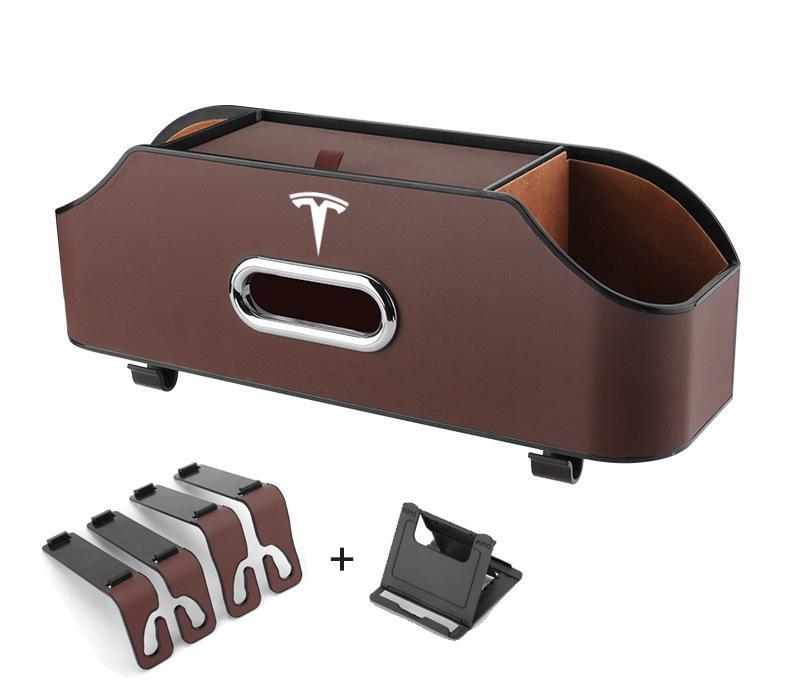 Multifunkčný úložný box do auta (pravá koža)