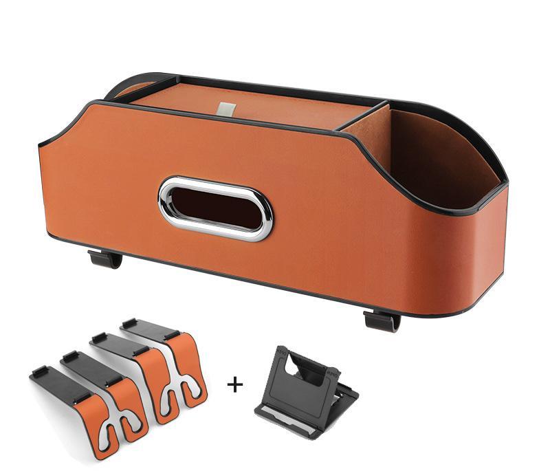 Multifunkčný úložný box do auta (pravá koža)