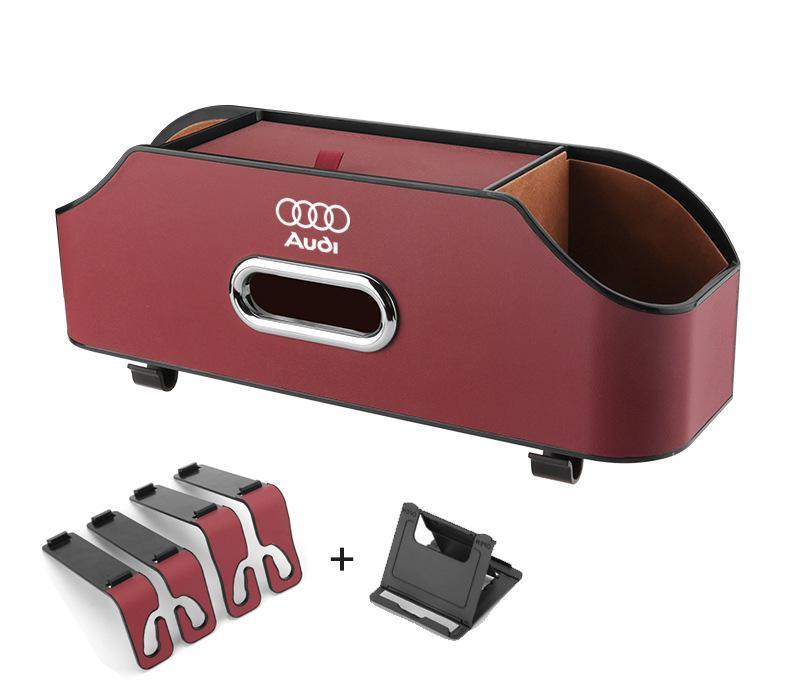 Multifunkčný úložný box do auta (pravá koža)