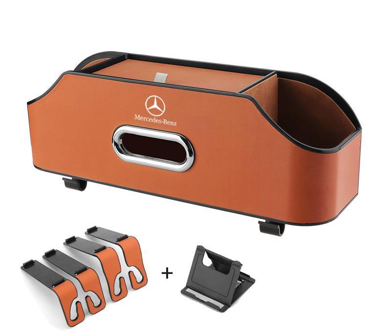 Multifunkčný úložný box do auta (pravá koža)