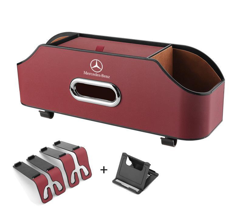 Multifunkčný úložný box do auta (pravá koža)