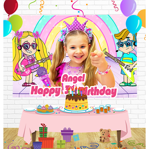 Love Diana Birthday Backdrop for Party Supplies Decorations