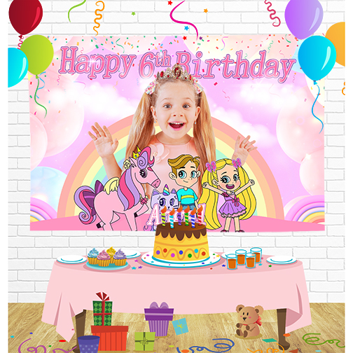 Love Diana Birthday Backdrop for Party Supplies Decorations