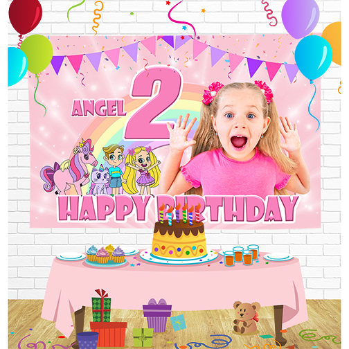 Love Diana Birthday Backdrop for Party Supplies Decorations