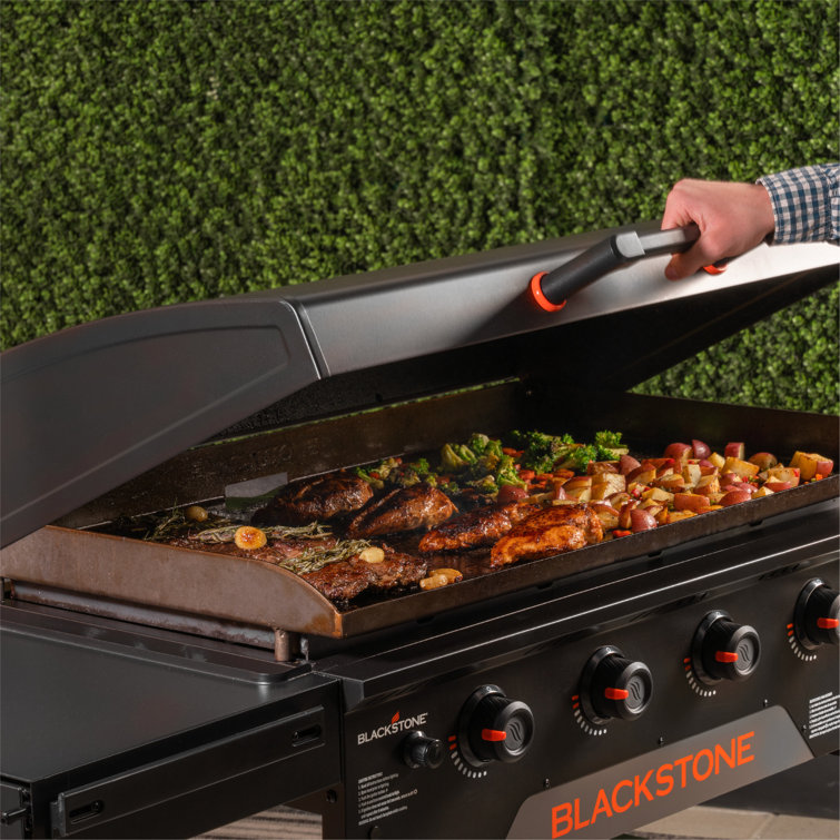 Blackstone 4-Burner 36" Omnivore Griddle with Hood and Extendable Side  Shelves & Reviews - Wayfair Canada