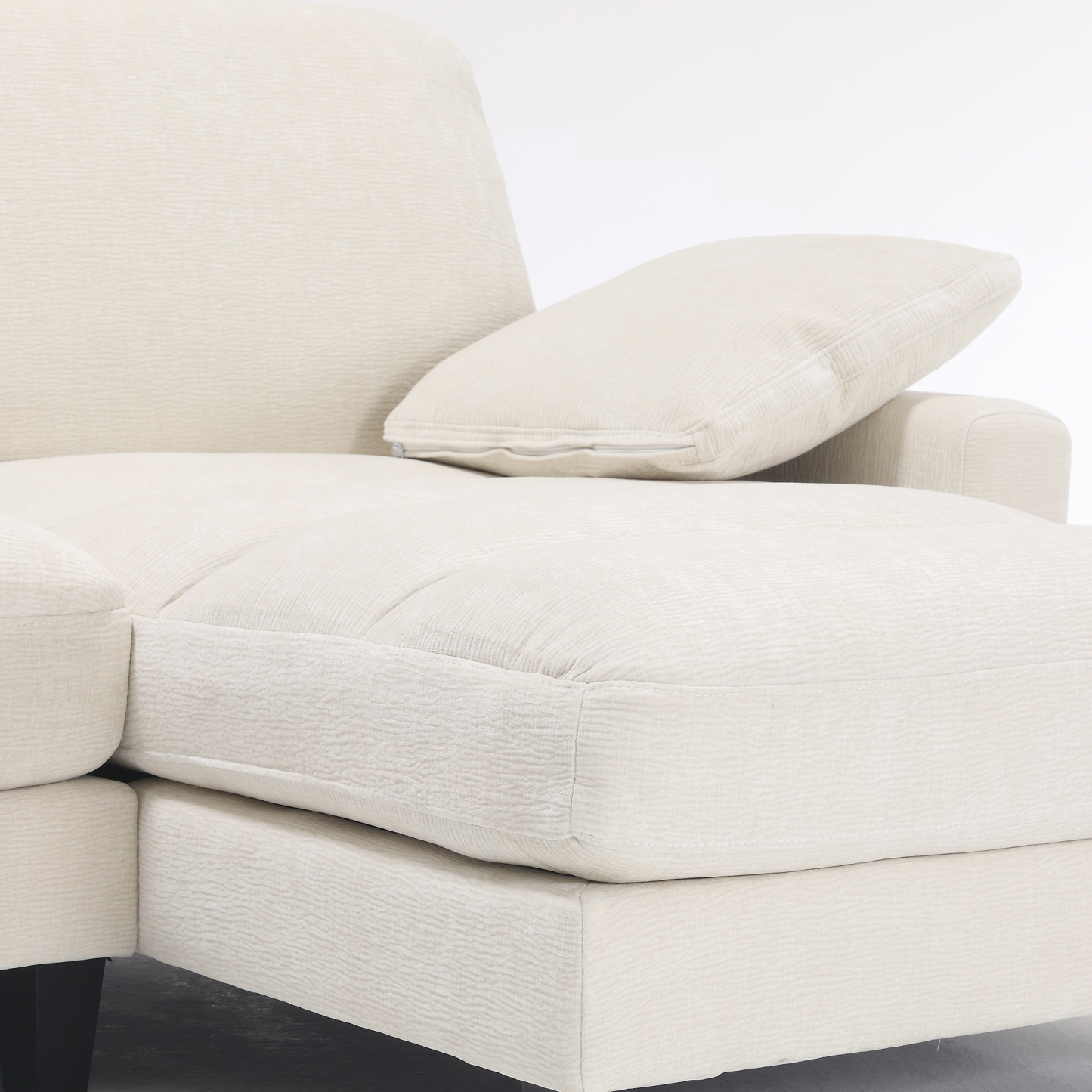 Serenity Plush 108 inch Sectional Sofa With Chaise