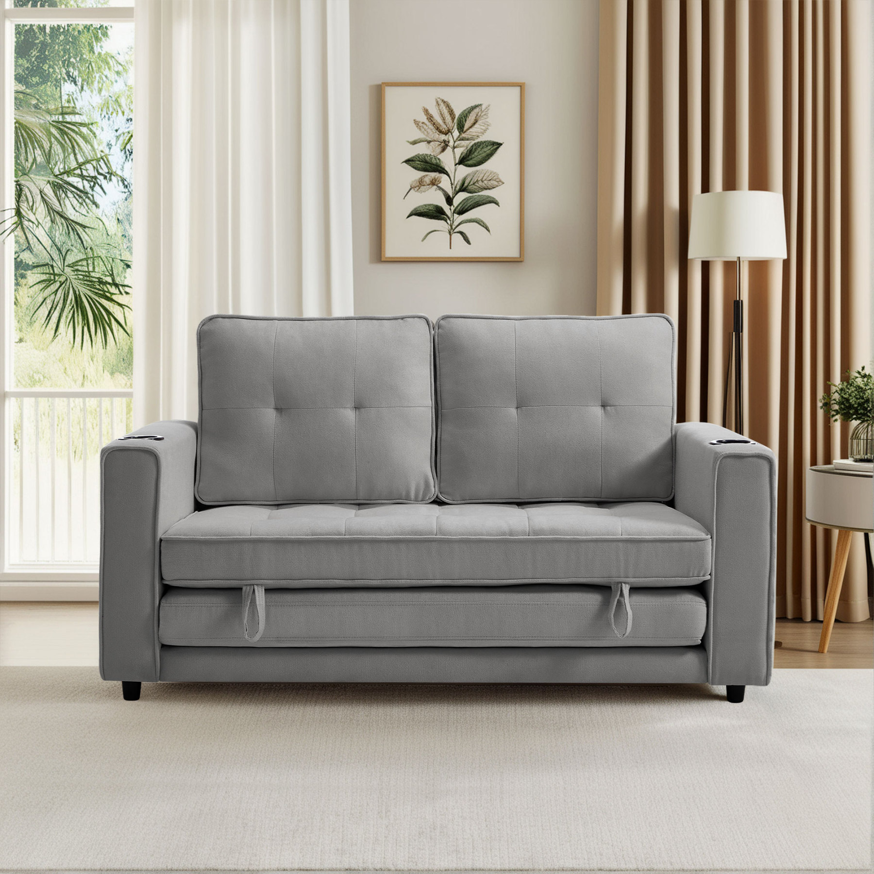 54" W 81" L Sleeper Sofa Bed