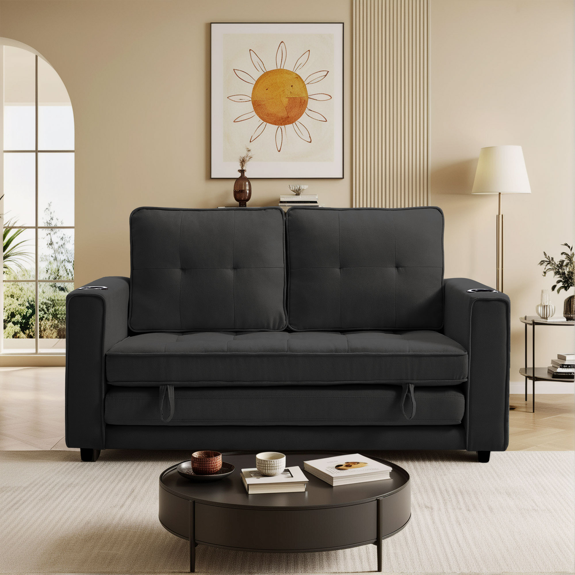 54" W 81" L Sleeper Sofa Bed