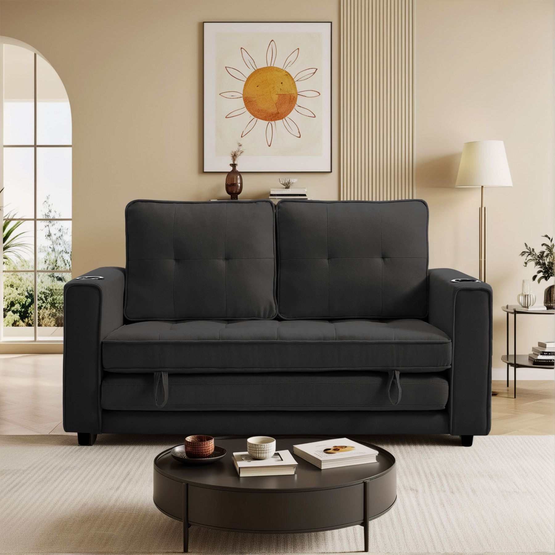 54" W 81" L Sleeper Sofa Bed