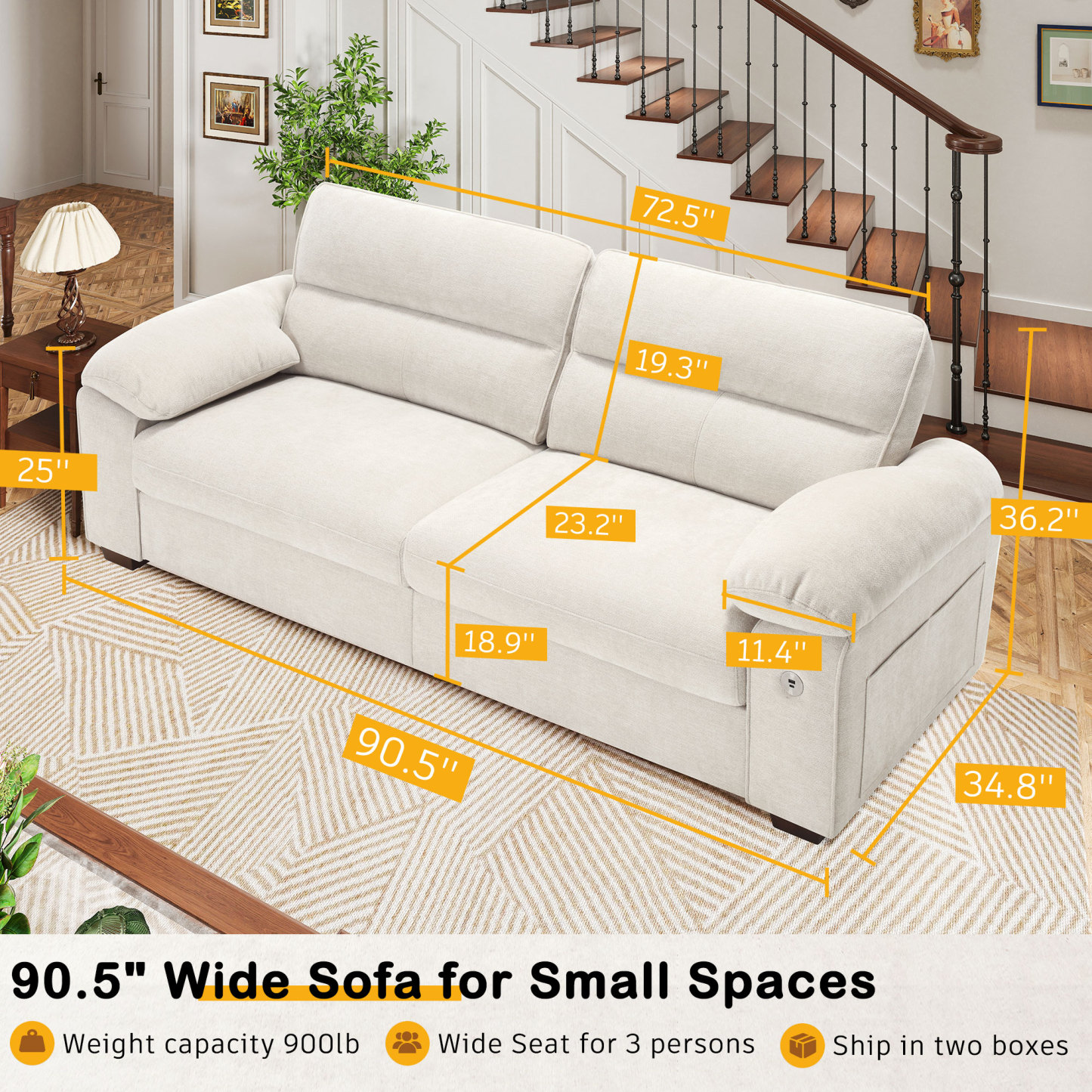 PillowArm Comfort Sleeper Sofa