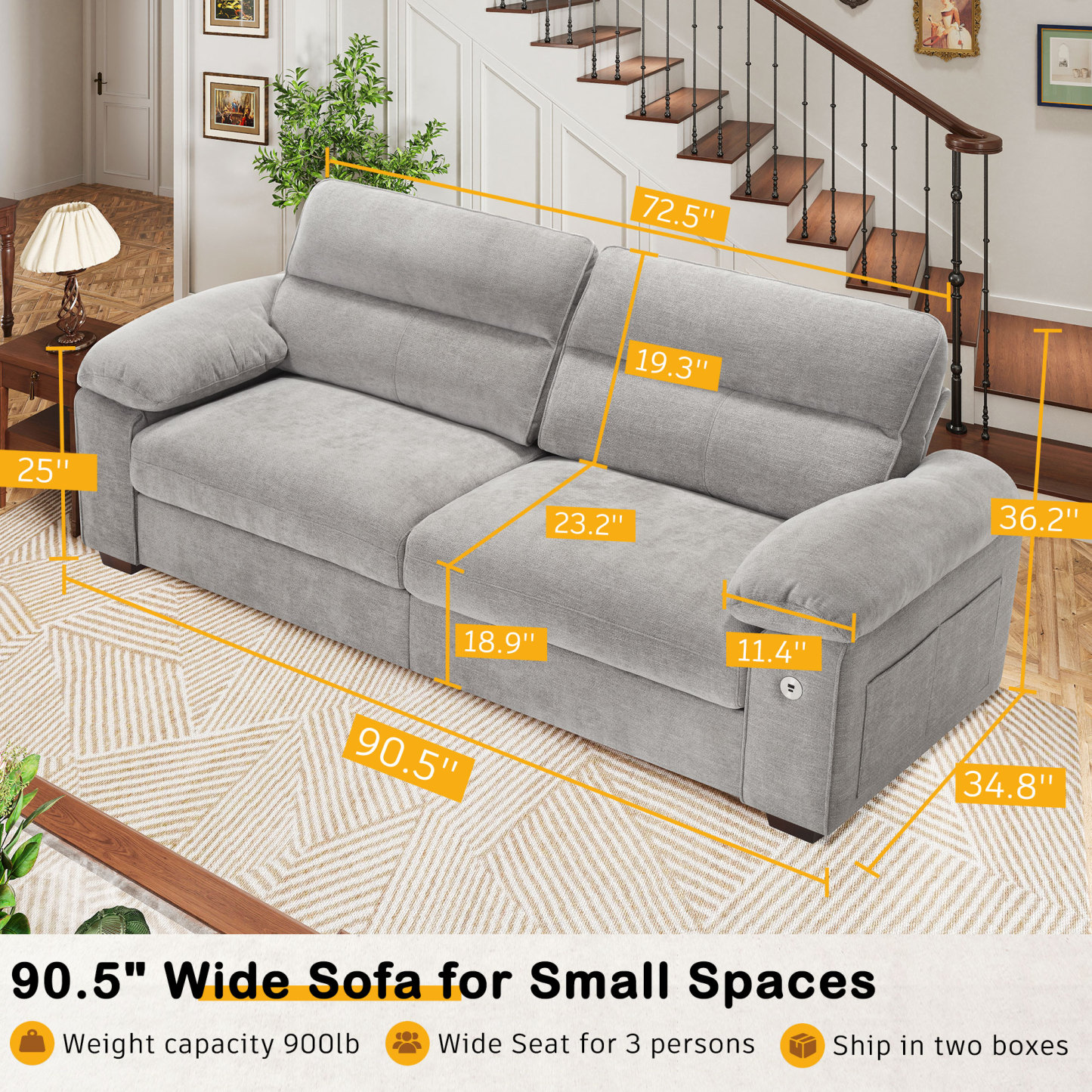 PillowArm Comfort Sleeper Sofa