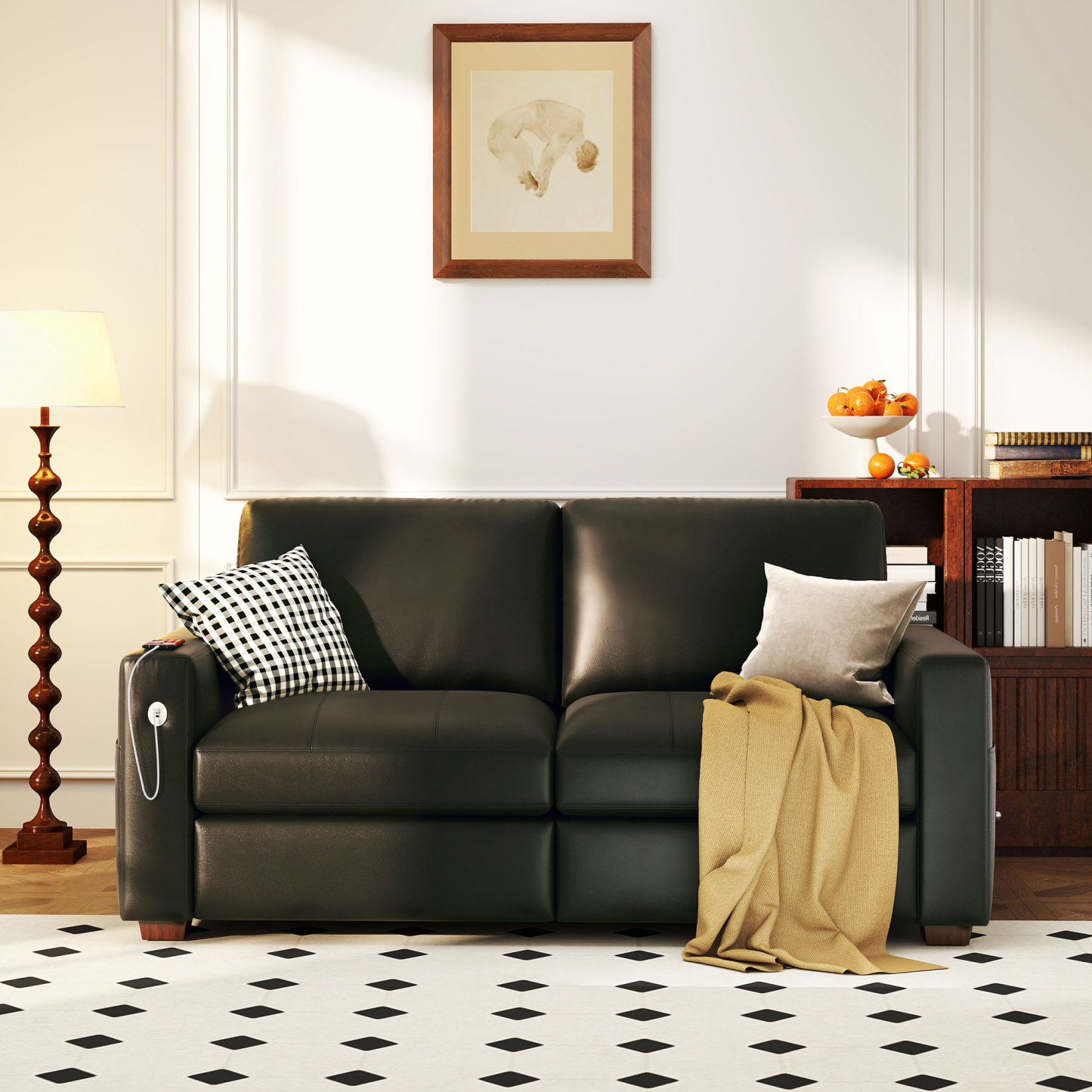 Classic 70" & 89" Modern Sofa with USB Charging