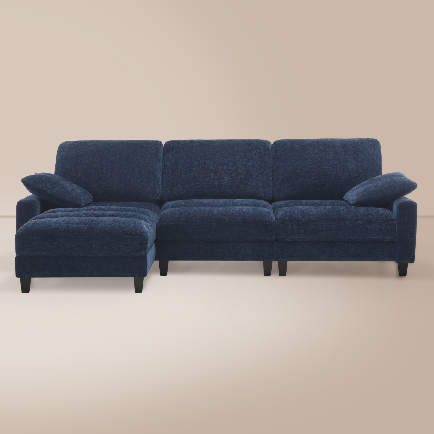 Serenity Plush 108 inch Sectional Sofa With Chaise