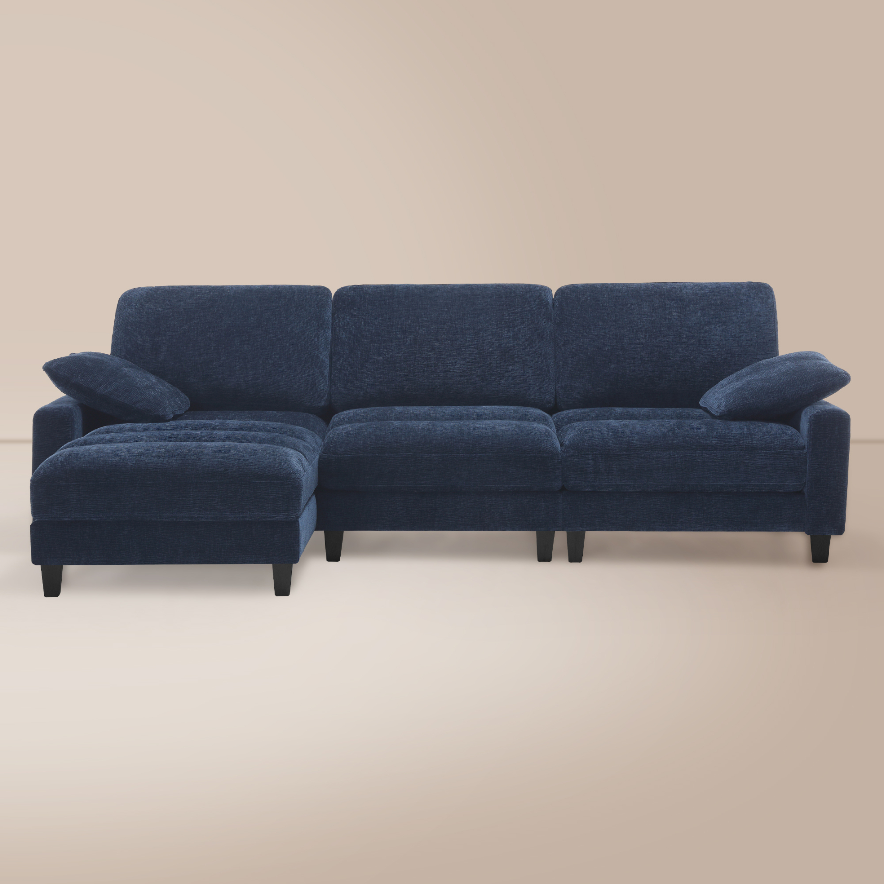 Serenity Plush 108 inch Sectional Sofa With Chaise