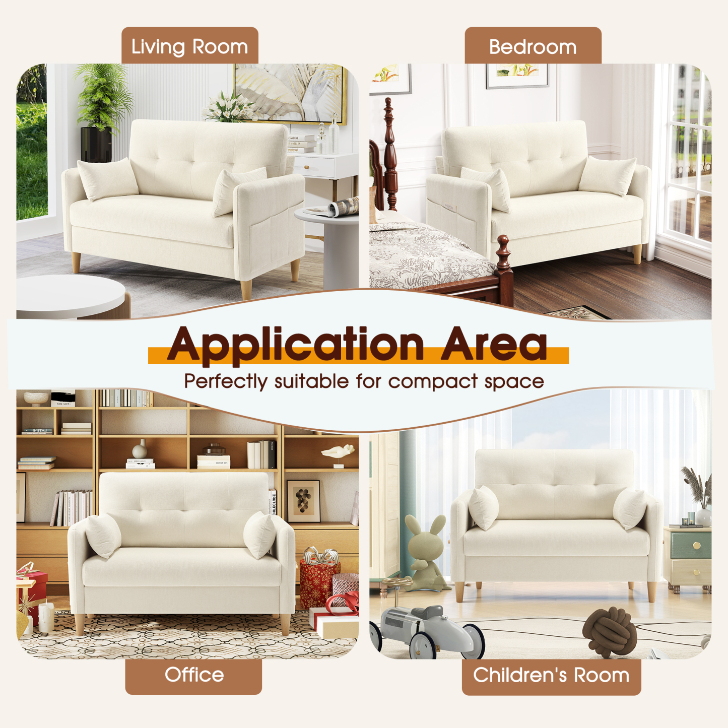 Petite 47'' Exquisite Loveseat