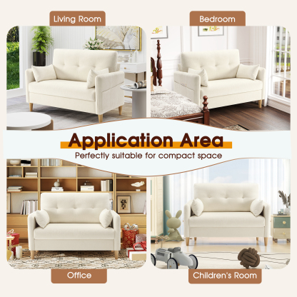 Petite 47'' Exquisite Loveseat