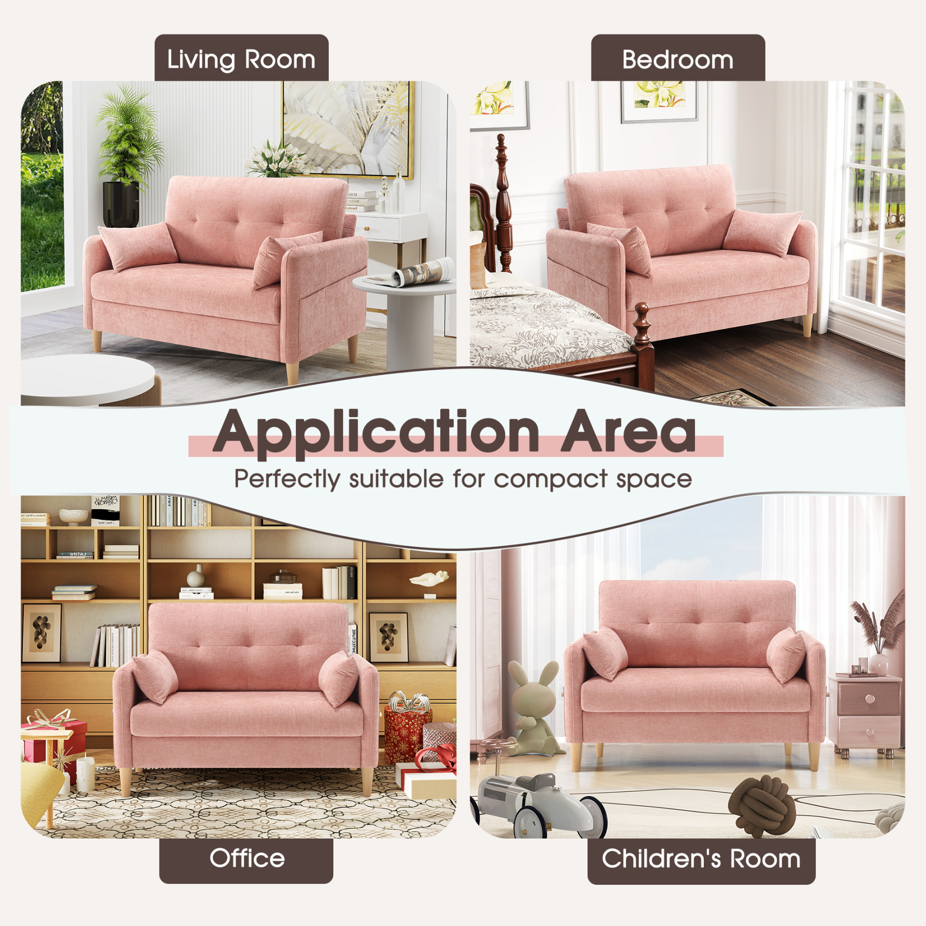 Petite 47'' Exquisite Loveseat