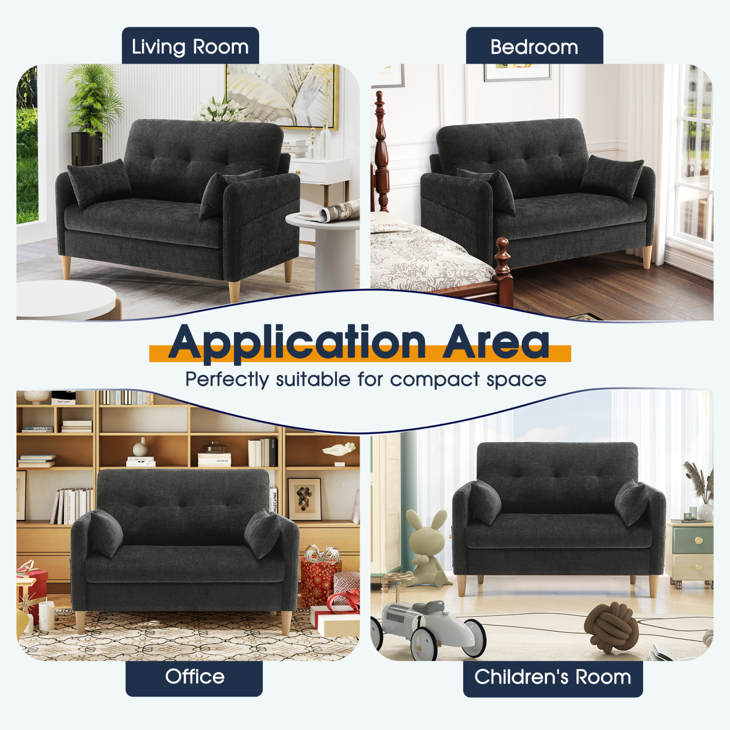 Petite 47'' Exquisite Loveseat