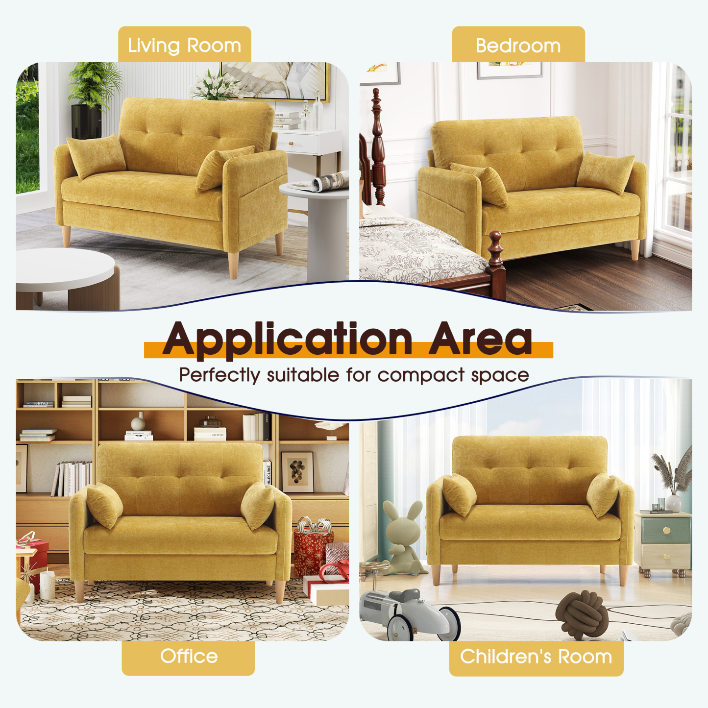Petite 47'' Exquisite Loveseat