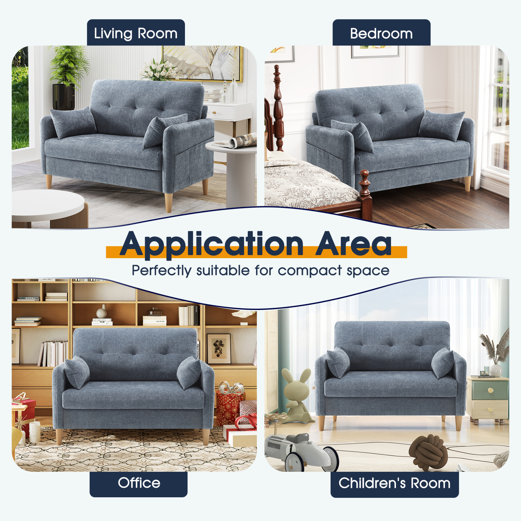 Petite 47'' Exquisite Loveseat