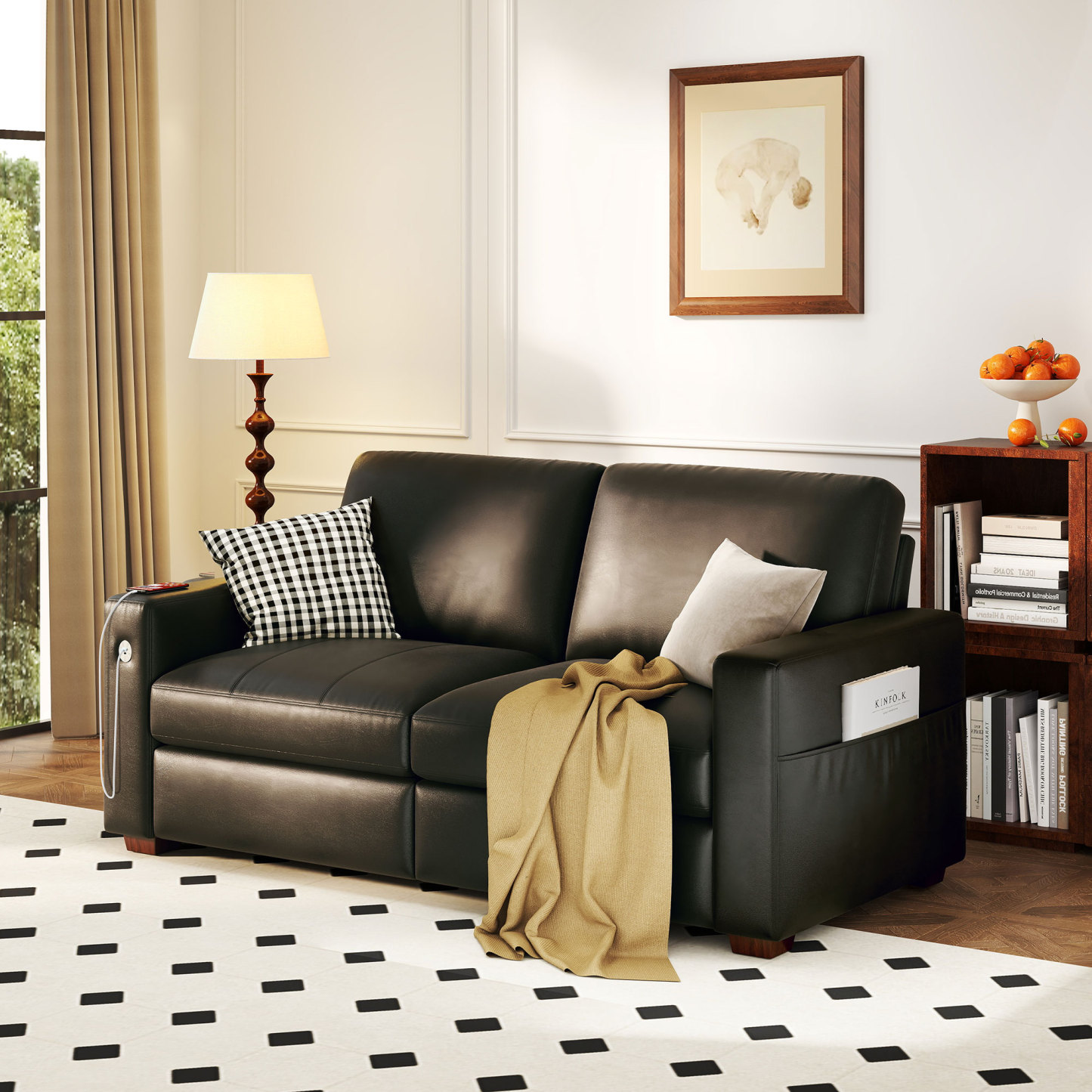 Classic 70" & 89" Modern Sofa with USB Charging