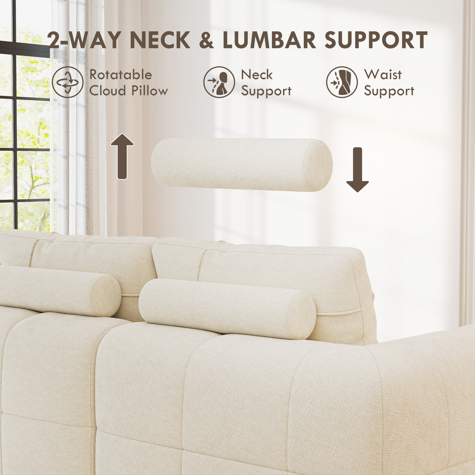 InstantCloud 109’‘ Sofa with Chaise