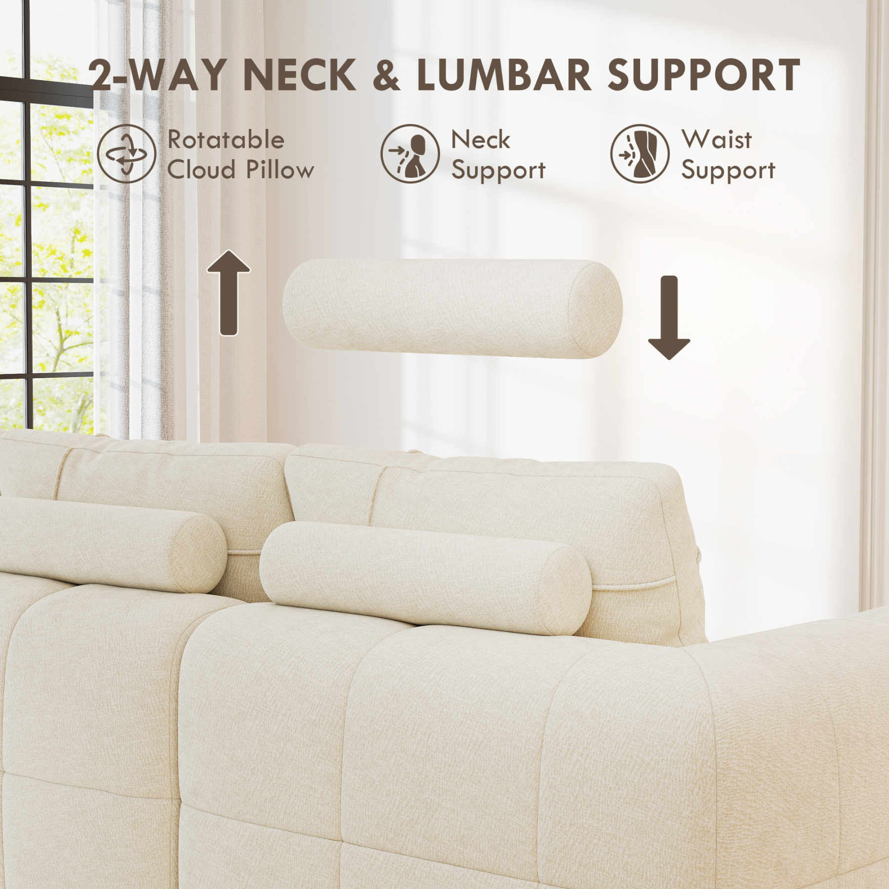 InstantCloud 109’‘ Sofa with Chaise