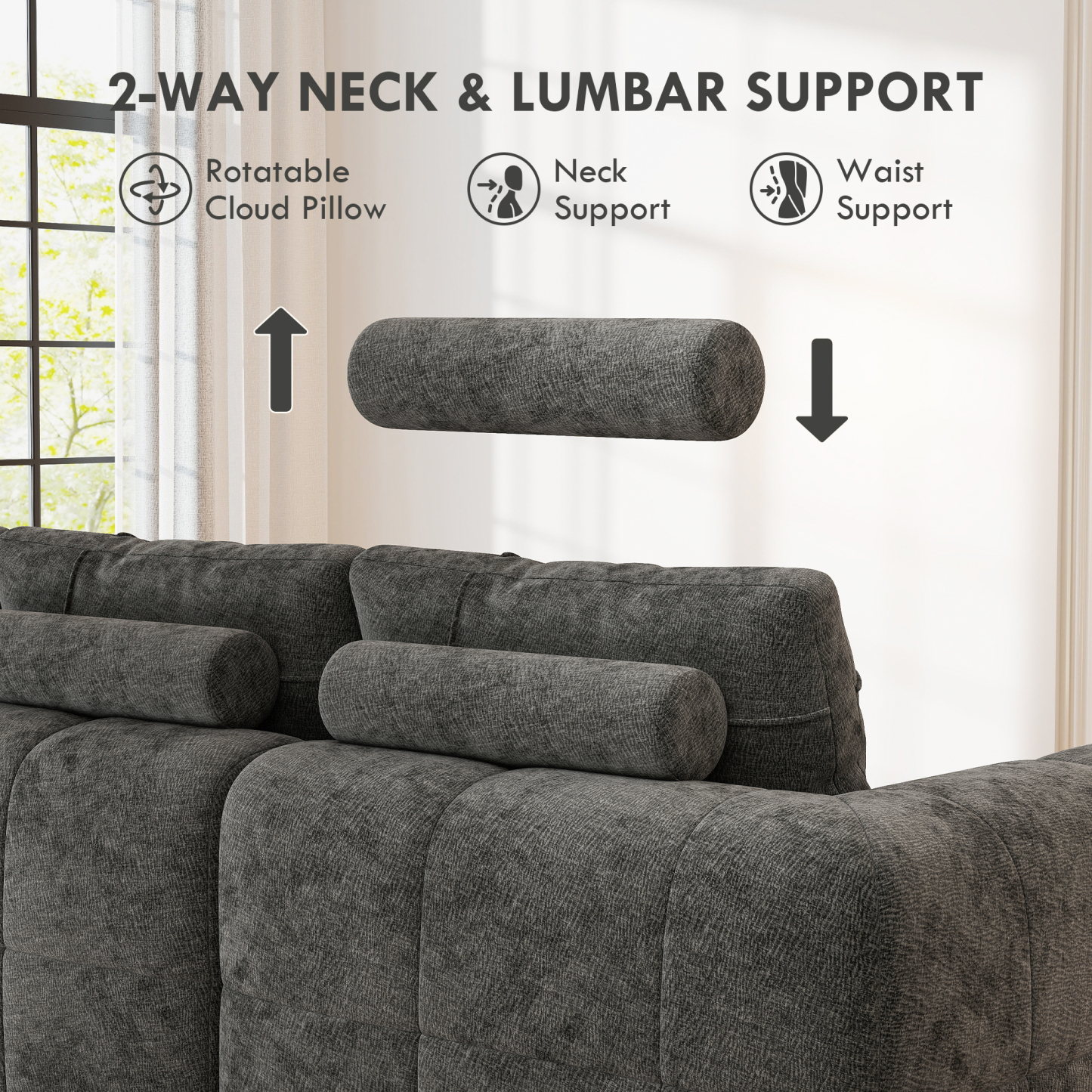 InstantCloud 109’‘ Sofa with Chaise