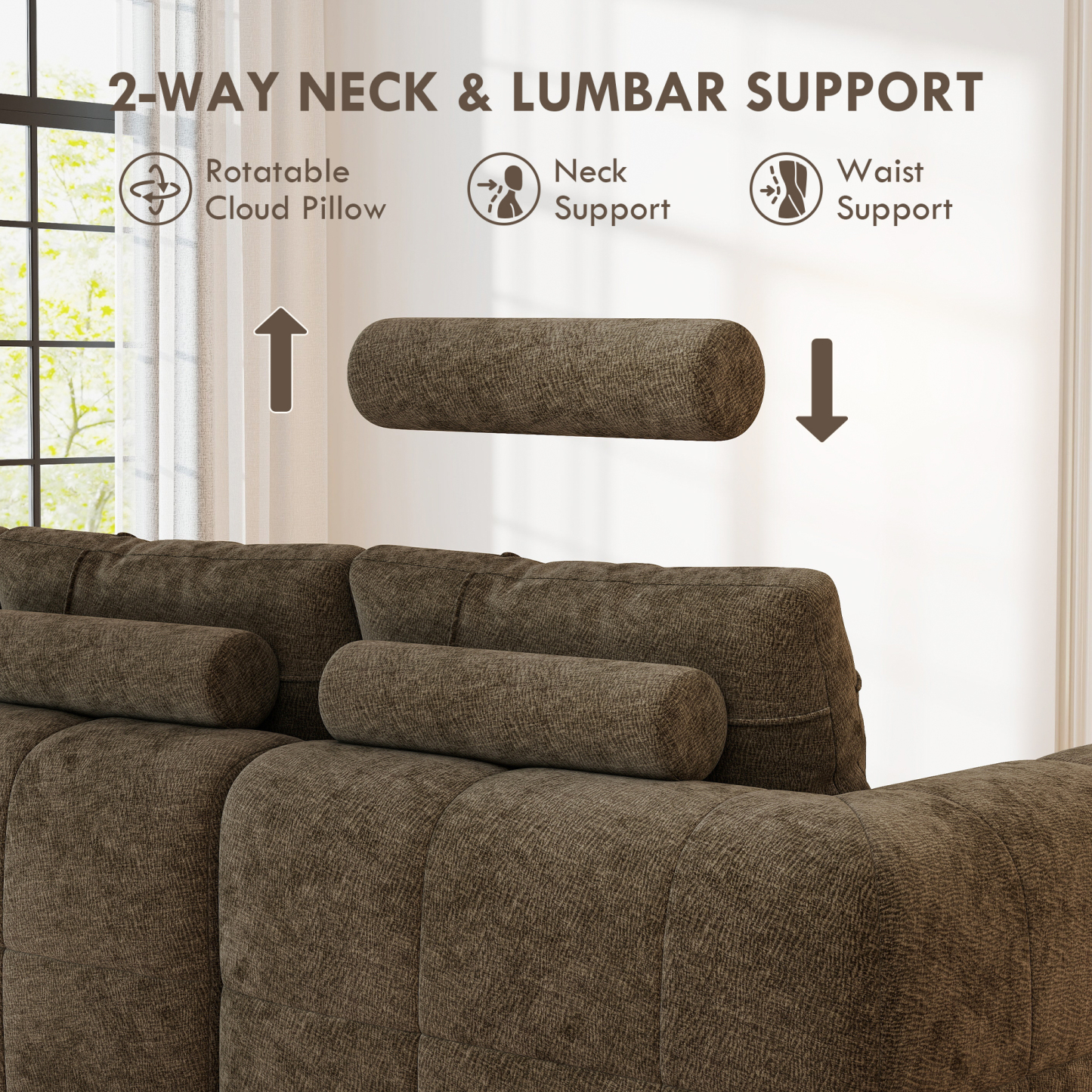 InstantCloud 109’‘ Sofa with Chaise