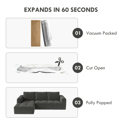 InstantCloud 109’‘ Sofa with Chaise