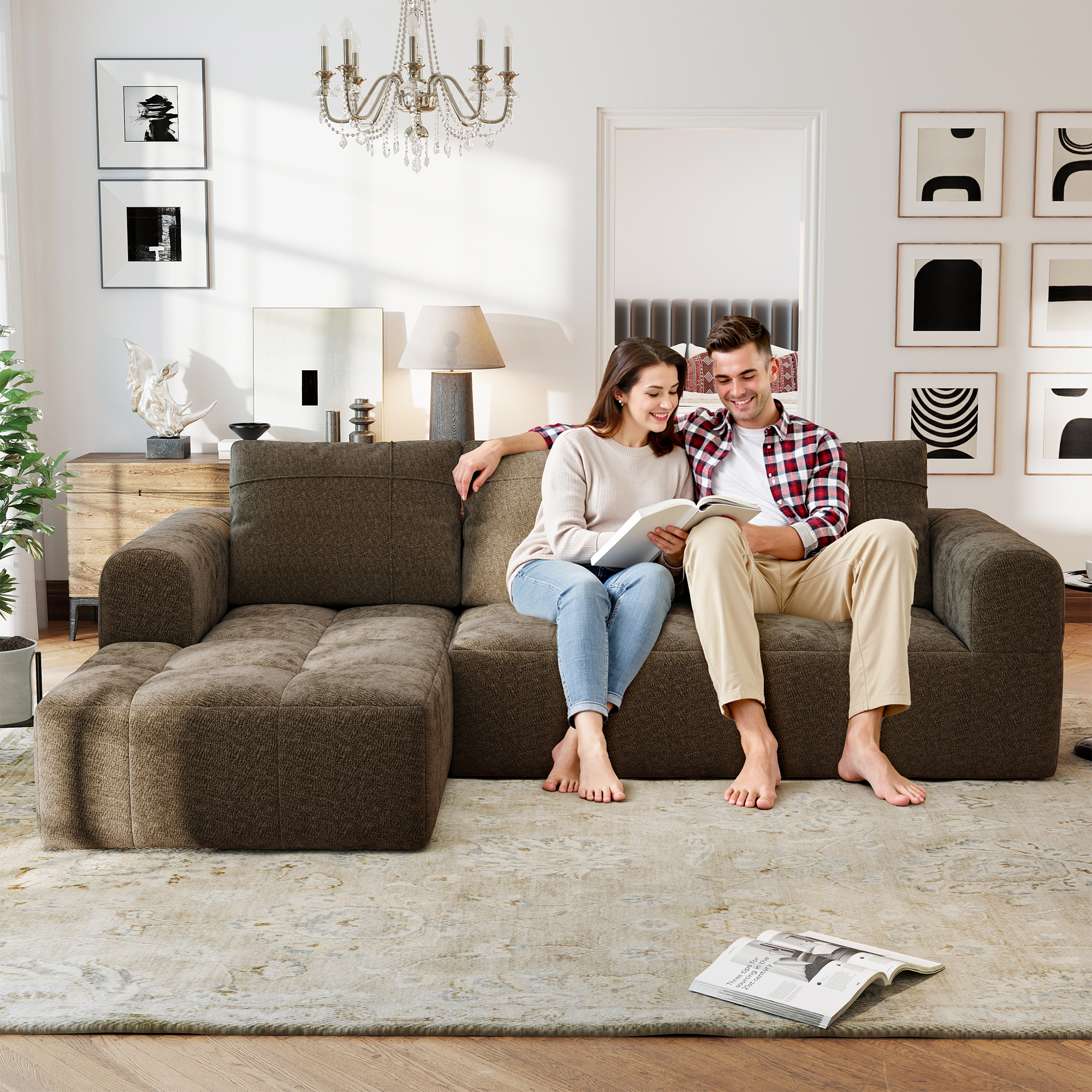 InstantCloud 109’‘ Sofa with Chaise