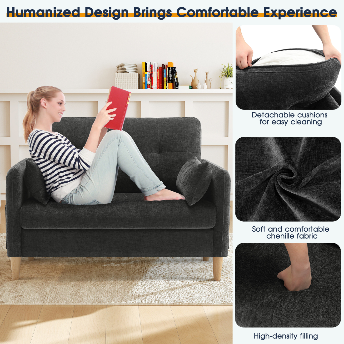 Petite 47'' Exquisite Loveseat