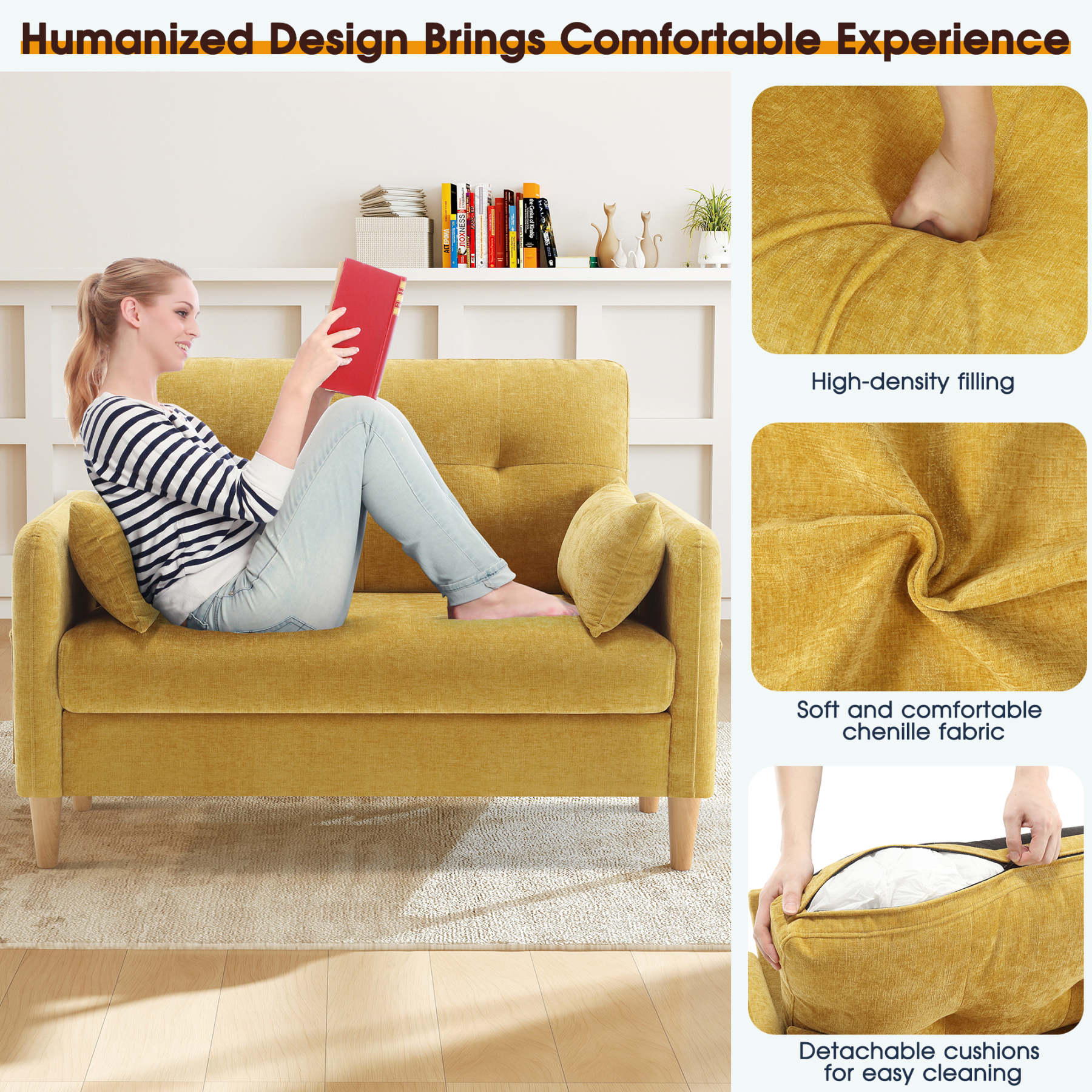 Petite 47'' Exquisite Loveseat