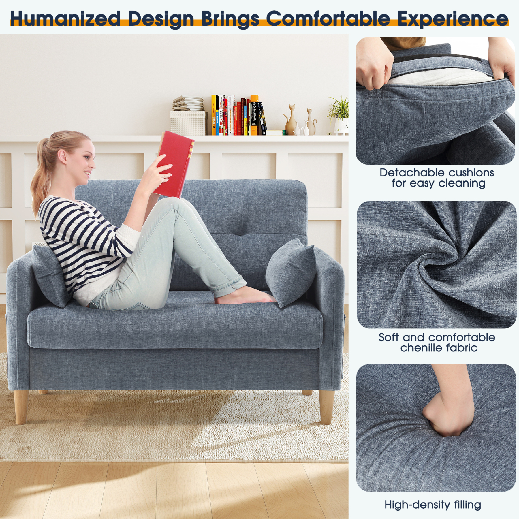 Petite 47'' Exquisite Loveseat