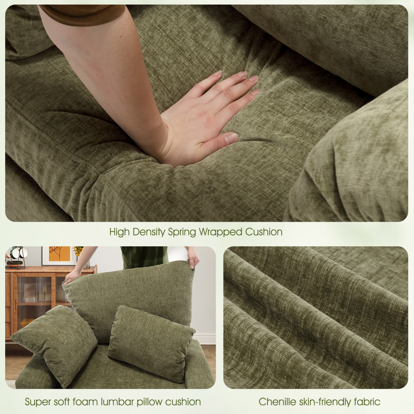 LuxeLounger 57.52 " Single Chair With Ottoman