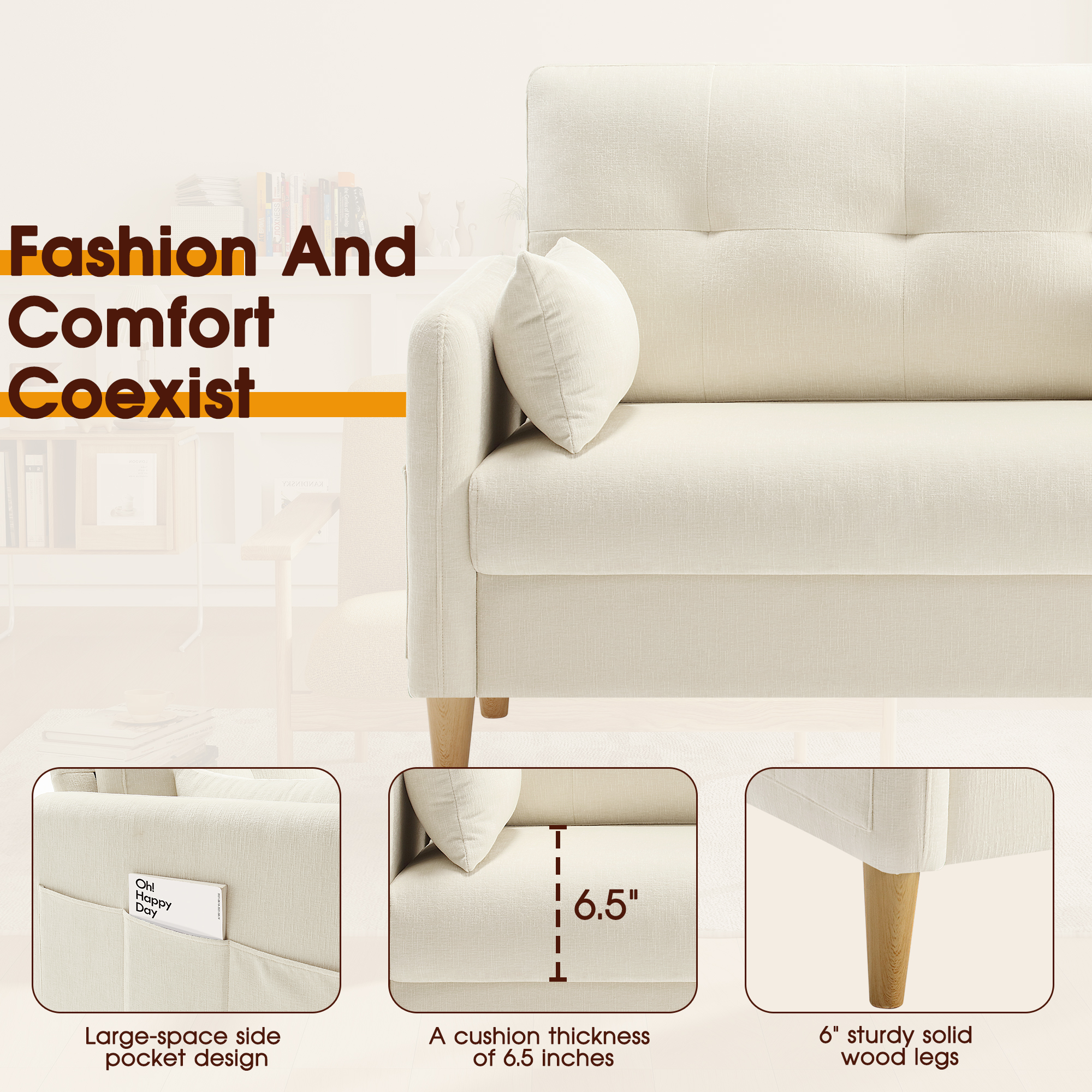 Petite 47'' Exquisite Loveseat